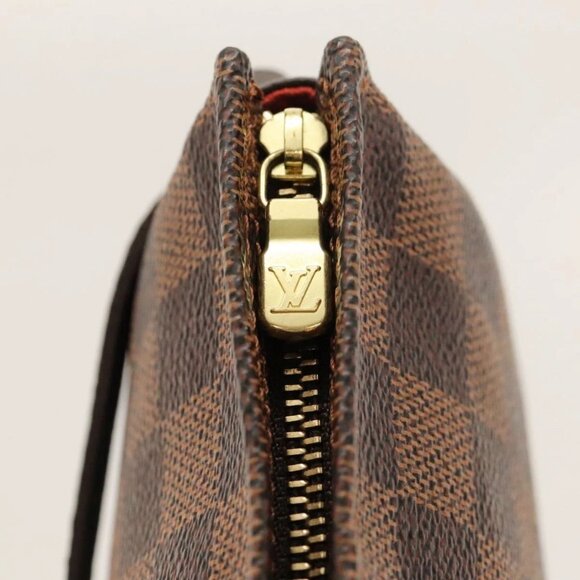 LOUIS VUITTON Damier Ebene Trousse Makeup Pouch N51982 LV Auth yk17788AM - Picture 10 of 16